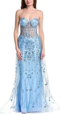 Jovani Illusion Bodice Mermaid Dress