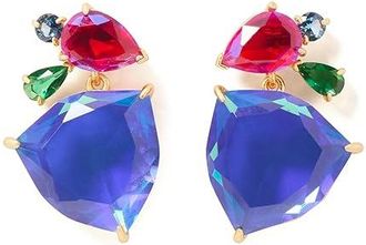 Kate Spade New York Shine Me Up Double Drop Womens Earrings Earring, Brass/Cubic Zirconia/Glass