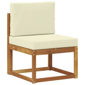 vidaXL Sof&aacute; Intermedio De Exterior Madera De Acacia S&oacute;lida Vidaxl