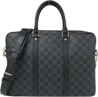 Louis Vuitton Pre-owned Handtas van gecoat canvas - Heren - Vintage Handtas - Zwart - ONE Size - Vintage