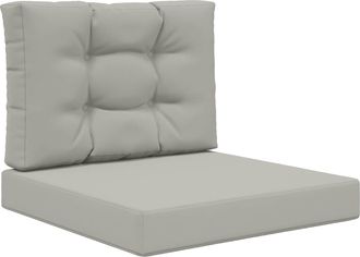vidaXL Coj&iacute;n Para Sof&aacute; De Exterior Poli&eacute;ster Gris 60 X 60 Cm Vidaxl