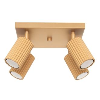 Sollux Lighting L&aacute;mpara de techo dorado aluminio alt. 25 cm