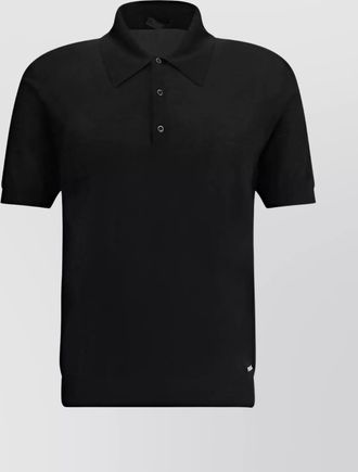 Prada structured collar polo shirt