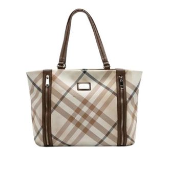 Burberry Pre-owned Tote Bags, female, Multicolor, Size: ONE SIZE Pre-owned Canvas shoulder-bags