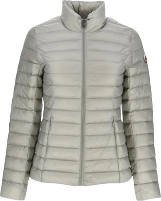Jott Lichte Aansluitende Donsjas - Groen - Dames - Winterjassen - Beige - XS - Leer - Jassen