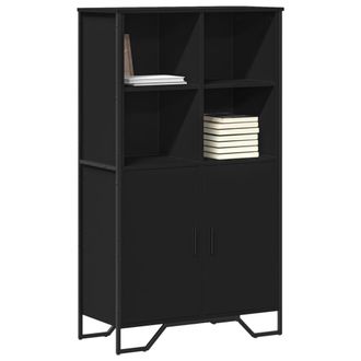 Berkfield Home Highboard Black 79.5x35.5x137.5 cm Engineered wood