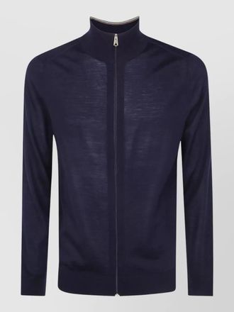 Paul Smith mens zip front cardigan high collar