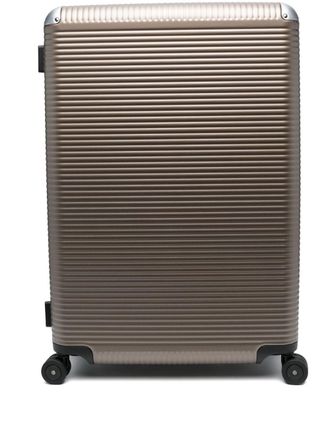 FPM Milano panelled aluminium suitcase - unisex - Leather - OS - Brown
