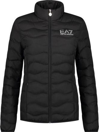 Emporio Armani Zwarte Geknipte Ritsjas - Dames - Winterjassen - Zwart - 2XS - Polyester - Jassen