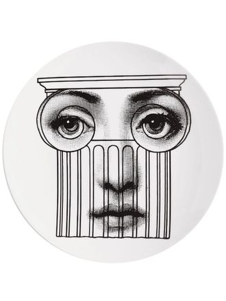 Fornasetti Piatto da parete Tema e Variazioni n.278 - Bianco