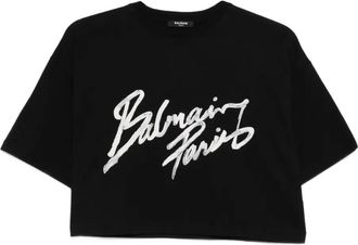 Balmain T-shirt con grafica - Nero