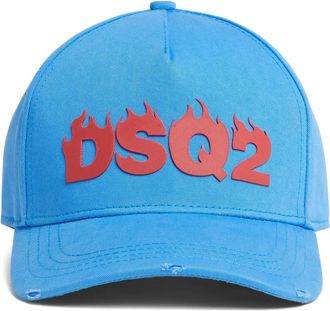 Dsquared2 Cappello da baseball con applicazione logo - Blu