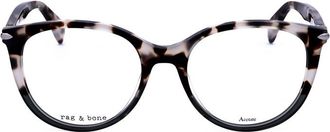 Rag & Bone Ladies Brown Rectangular Eyeglass Frames RNB3023-2