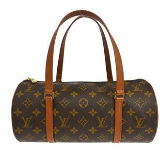 Louis Vuitton Papillon Handbag Monogram Canvas Brown Canvas Handbag (Pre-Owned)
