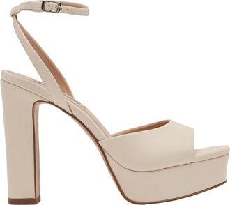 Steve Madden Assured Heeled Sandal Bone Leather ASSU02S1 Womens