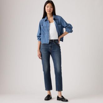 Levi's 501 Crop Jeans - Womens - 24X26 - Blue