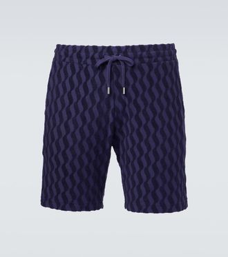 Frescobol Carioca Augusto cotton-blend terry shorts