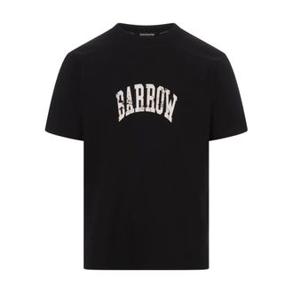 Barrow Camiseta Vintage Oversize con Letras y Estampado de Sonrisa - Tops - Hombre - Negro - L