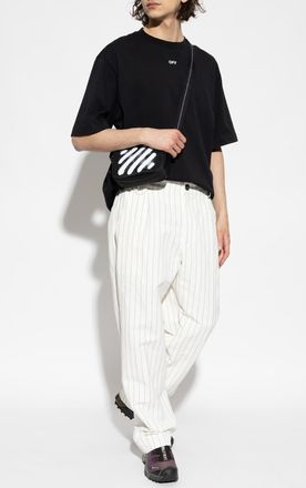 Off-white T-shirt With Logo, Mens, Black