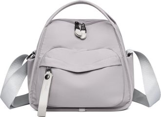 Generic Velunarae Handbag Cross Body Bag, Veluna Crossbody Bag Solid Zipper Handbag Lightweight Large Capacity (Gray,One Size)