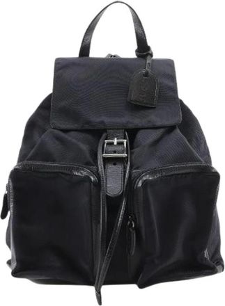 Gucci Pre-owned Nylon backpacks - Dames - Vintage Rugzakken - Zwart - ONE Size - Nylon - Vintage