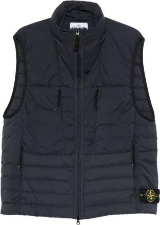 Stone Island Quilted Vest - Heren - Bodywarmers - Blauw - XL - Jassen