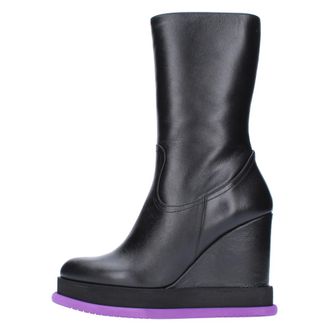 Paloma Barceló Schoenen, Dames, Zwart, 39 EU, Leer, Met hak zwart