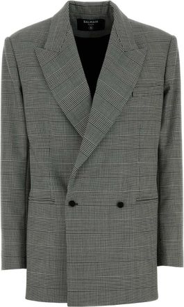 Balmain Embroidered Wool Blend Blazer