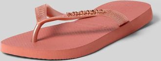 Havaianas Flip Flops mit Logo-Detail in Rosa, Gr&ouml;&szlig;e 35/36