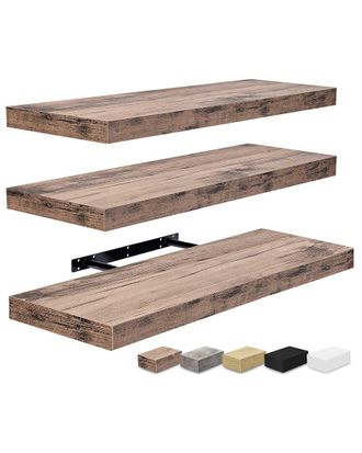 Sorbus Set of 3 Floating Shelves
