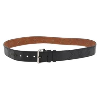 Louis Vuitton Pre-owned Belts, female, Black, Size: ONE SIZE Pre-owned Vintage Leather Belt