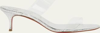 Christian Louboutin 55mm Just Nothing Clear Slide Sandals
