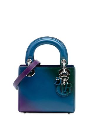 Dior 2013 Mini Ombre Calfskin Lady Dior satchel - women - Calf Leather - One Size - Blue