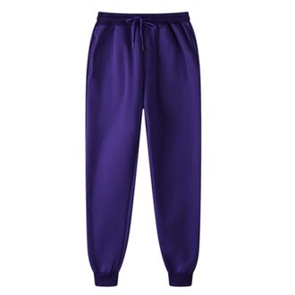Generic Fleece Joggers for Women UK Tracksuit Bottoms Harem Joggers Pants with Pockets Tapered Leg Sweatpants Running Workout Casual Lounge Wear,09 Purple,5XL