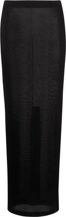 Tom Ford elasticated-waist maxi skirt - women - Viscose - S - Black