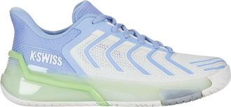 K-Swiss Womens Ultrashot 4 Tennis Shoe In Lucent White/dutch Canal/paradise Green
