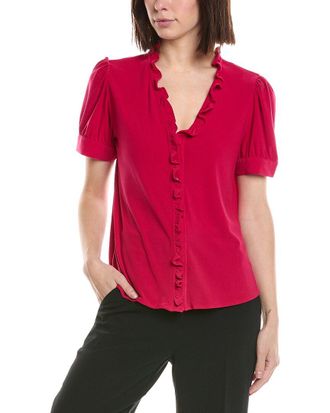 CeCe by Cynthia Steffe Cece Ruffle Trim Blouse