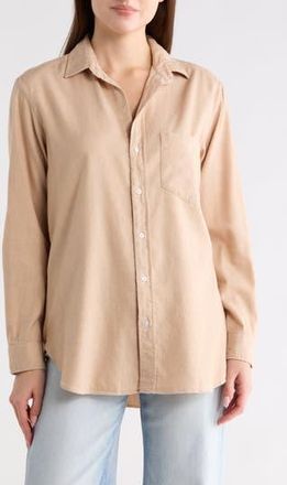 Frank & Eileen Cotton Button-Up Shirt in Beige at Nordstrom Rack, Size Xx-Small