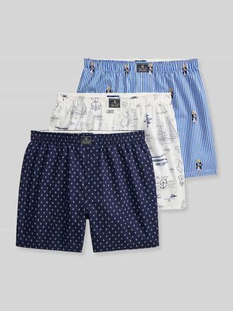 Ralph Lauren Boxershorts aus reiner Baumwolle im 3er-Pack in Hellblau, Gr&ouml;&szlig;e XXL