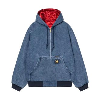 Carhartt Work in Progress OG Active Jacket 50th Anniversary Edition - Heren - Winterjassen - Blauw - S - Katoen - Jassen