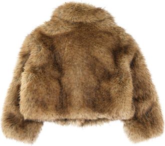 Stand Studio Beige Faux Fur Jacket