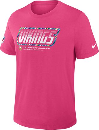 Nike Minnesota Vikings Crucial Catch Sideline Nike Mens Dri-FIT NFL T-Shirt in Pink | 034J68XZUK-F9R