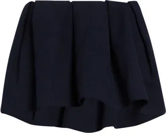 Shushu/Tong Pleated Wool Miniskirt in Navy Blue at Nordstrom, Size 12
