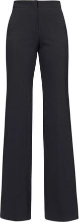 Pinko Polyester Dattero Broek - Dames - Wijde Broeken - Zwart - XS - Polyester - Broeken