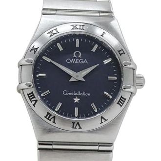 Omega Pre-owned Vintage Polshorloge 1572.40 - Dames - Pre-owned - Blauw - Maat: ONE Size