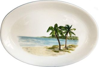 ABBIAMO TUTTO Palm Breezes Oval Platter