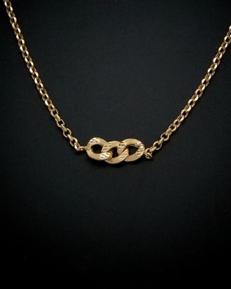 Italian Gold, Inc 14K Italian Gold Triple Curb Adjustable Necklace
