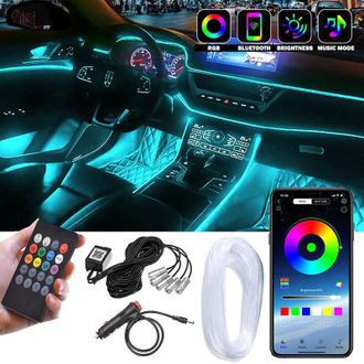 OEM Illuminazione Interna Per Auto, Striscia Luminosa A Led Per Auto Da 8 M, Striscia Led Per Interni Auto Da 5 V, Adatta A Tutte Le Luci Ambientali Dei M