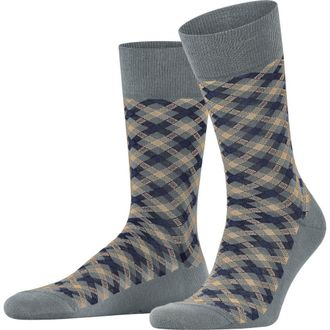 Falke Smart Check Dress Socks in Dust at Nordstrom, Size Medium
