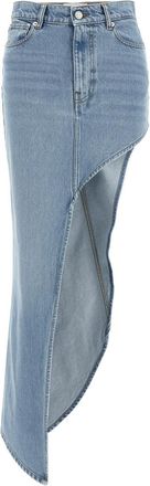 Coperni Light Blue One-Leg Denim skirt